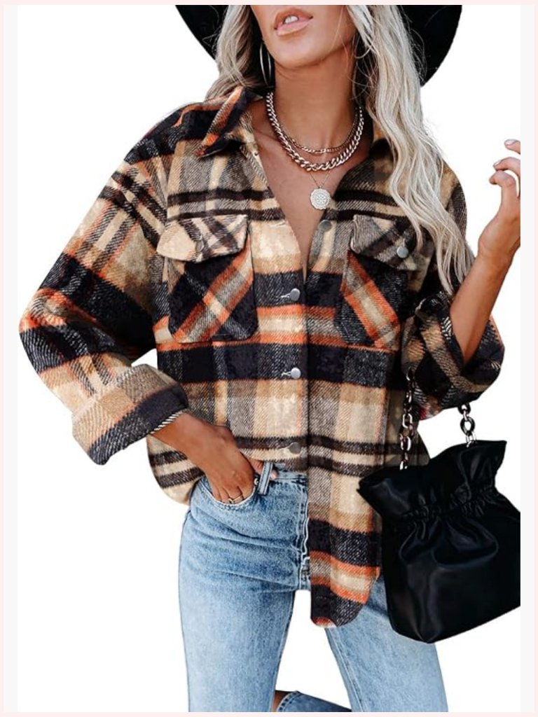 Womens Corduroy Button Down Shirt Boyfriend Oversized Blouse Long Sleeve